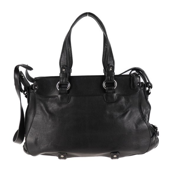 CELINE Celine handbag leather black 2way shoulder bag - Picture 3 of 9